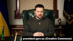 Volodimir Zelenszkij ukrán elnök Kijevben 2022. december 26-án