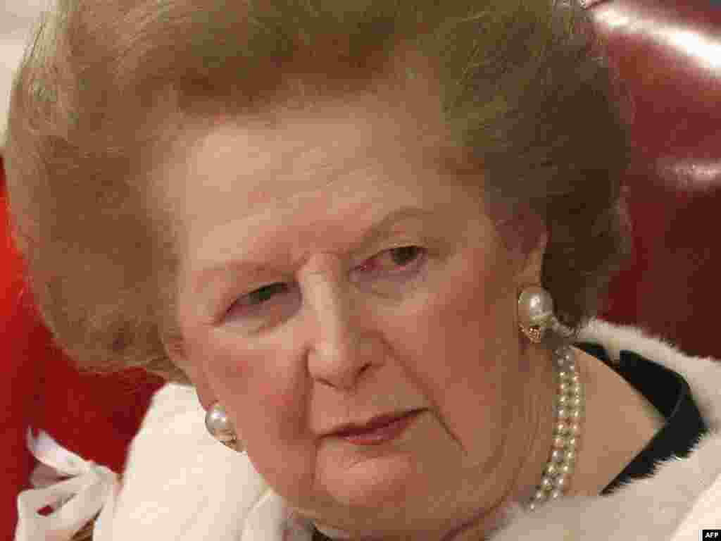 Margaret Thatcher &icirc;n decembrie 2008.