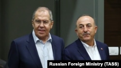 Ռուսաստանի և Թուրքիայի արտգործնախարարներ Սերգեյ Լավրովը և Մևլութ Չավուշօղլուն, արխիվ, Անթալիա, 30 հունիսի, 2021թ.
