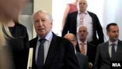 Посредникот на ОН во спорот за името Метју Нимиц во Скопје, 03.07.2017.