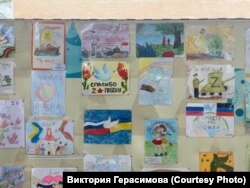 A „versenyben” részt vevő gyerekrajzok