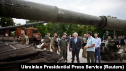 Premierul britanic, Boris Johnson, s-a întâlnit la Kiev cu președintele Volodimir Zelenski. 17 iunie 2022