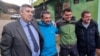 Шефът на пернишката полиция Павел Млеканов, Милко Михалков, Веселин Георгиев и кметът на Перник Станислав Владимиров (отляво надясно).