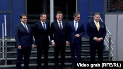 Emisarët ndërkombëtarë gjatë qëndrimit në Prishtinë, 20 janar 2023.