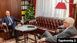 Biró Ferenc, az IH elnöke Polt Péter főügyésszel egyeztet