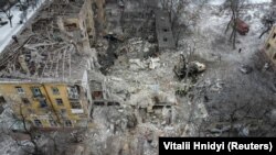 Ուկրաինա - Հրթիռակոծության հետևանքները Կրամատորսկում, 2-ը փետրվարի, 2023թ.