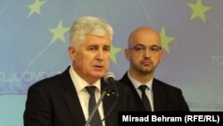 Čović na pres-konferenciji nakon održane sjednice HNS-a BiH, 4. februar 2023.