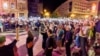 Protest rally in Skopje to mark six months since the fire at the Pulse disco in Kocani, where 62 people died