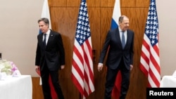 Secretarul de stat SUA, Antony Blinken, și ministrul rus de Externe, Serghei Lavrov