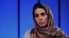 Sepideh Rashno, în timpul mărturisirii forțate de la o emisiune televizată. 