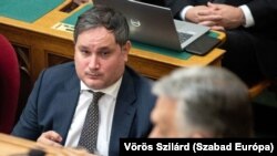 Nagy Márton a parlamentben 2022. szeptember 26-án.
