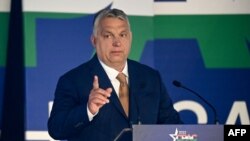 Orbán Viktor felszólal a CPAC Hungary (Konzervatív Politikai Akció Konferencia) rendezvényen 2022. május 19-én