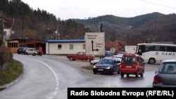 Një pikë kufitare midis Bosnje e Hercegovinës dhe Serbisë.