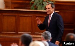 Пламен Орешарски по време на краткия си премиерски мандат