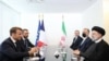 عکسی که از دیدار مکرون با رئیسی در نیویورک منتشر شد