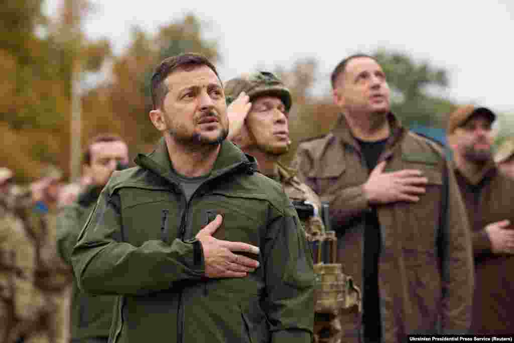 &bdquo;Urmele morţii lăsate de Rusia sunt peste tot. Şi trebuie trasă la răspundere pentru asta&rdquo;, a spus Zelenski, citat de&nbsp;The Guardian.&nbsp;Fotografie din 14 septembrie 2022.&nbsp;