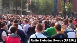 Протест за поддршка на Шиповиќ.