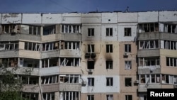 Уништена зграда во Одеса по руски напад со дронови