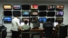 Punëtorë të televizionit Tolo News në Kabul të Afganistanit. Fotografi ilustruese. 