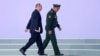 Presidenti rus, Vladimir Putin, dhe ministri rus i Mbrojtjes, Sergei Shoigu.