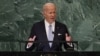 Șeful executivului american aresându-se Adunării Generale ONU, New York, 21 septembrie 2022.