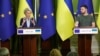 Presidentja e Komisionit Evropian, Ursula von der Leyen, dhe presidenti i Ukrainës, Volodymyr Zelensky. Kiev, 11 qershor 2022. 
