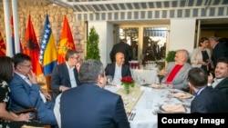 Лидерите од регионот на вечера во рамки на Самитот Отворен Балкан во Охрид.