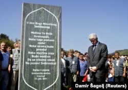 Bill Clinton u Srebrenici 20. septembra 2003.