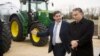Orbán Viktor miniszterelnök (j) és Mészáros Lőrinc (Fidesz-KDNP) felcsúti polgármester a Búzakalász 66 Felcsút Kft. bányavölgyi mangalicatelepének avatásán a Fejér megyei Alcsútdobozon 2014. november 18-án.
