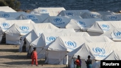 Një kamp migrantësh në Lesbos të Greqisë. 14 shtator 2020.