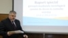 Avocatul poporului Mihail Cotorobai la prezentarea raportului special privind decesul lui Andrei Braguţa