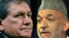 Ричард Ҳолбрук (аз чап) ва Ҳомид Карзай.