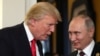 Колаж фото президента США Дональда Трампа і президента Росії Володимира Путіна (праворуч)