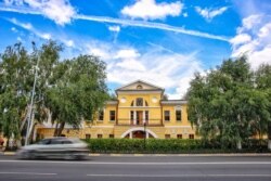 Музей Пушкина в Уральске, который посещали Нурсултан Назарбаев и Владимир Путин в октябре 2006 года. Июнь 2019 года.