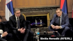 Sastanak Vučića i Dodika u Palati Republike, Banja Luka, 26. februar 2025.