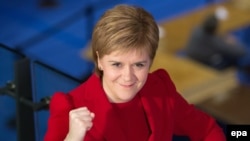 Leader of the Scottish National Party (SNP), Nicola Sturgeon 