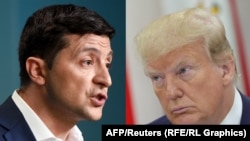 Presidenti ukrainas, Volodomyr Zelensky dhe presidenti i Shteteve të Bashkuara, Donald Trump