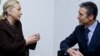 Госсекретарь США Хиллари Клинтон и генеральный секретарь НАТО Андерс Фог Расмуссен