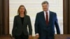 Федеріка Моґеріні і Петро Порошенко, Київ, 12 березня 2018 року