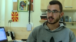 Борјан Ефтимов, претседател на Универзитетско студентско собрание
