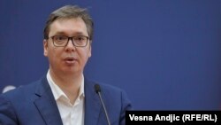 Српскиот претседател Александар Вучиќ 