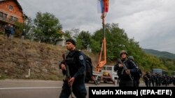 Косовски специјалци на граничниот премин Јариње