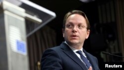 Komisioneri për Zgjerim dhe Fqinjësi, Oliver Varhelyi. Fotografi nga arkivi. 