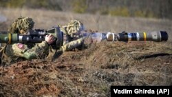 Ukrajinska vojska na istoku zemlje, u regiji Donjecka, 15. februar 2022. 