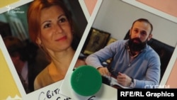 Svitlana Yemelyanova (majtas), ish-gruaja e Artur Yemelyanovit (djathtas), një gjyqtari me ndikim në kohën e Yanukovychit.