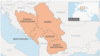 Mapa zemalja bivše SFRJ koje pretenduju da budu deo EU na Balkanu