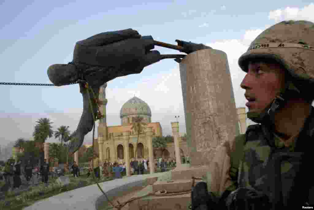 Baghdad, 9. april 2003. Foto: REUTERS / Goran Tomašević 
