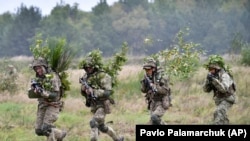 Вежби на украински војници