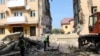Під час ліквідації наслідків обвалу частини будинку в Дрогобичі, 29 серпня 2019 року