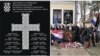 Tabla pripadnika HOS-a u Jasenovcu koja je naknadno uklonjena